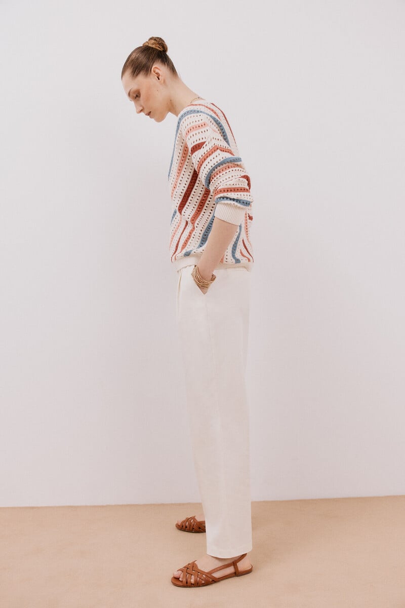 Pedro Del Hierro Jersey Rayas Calados