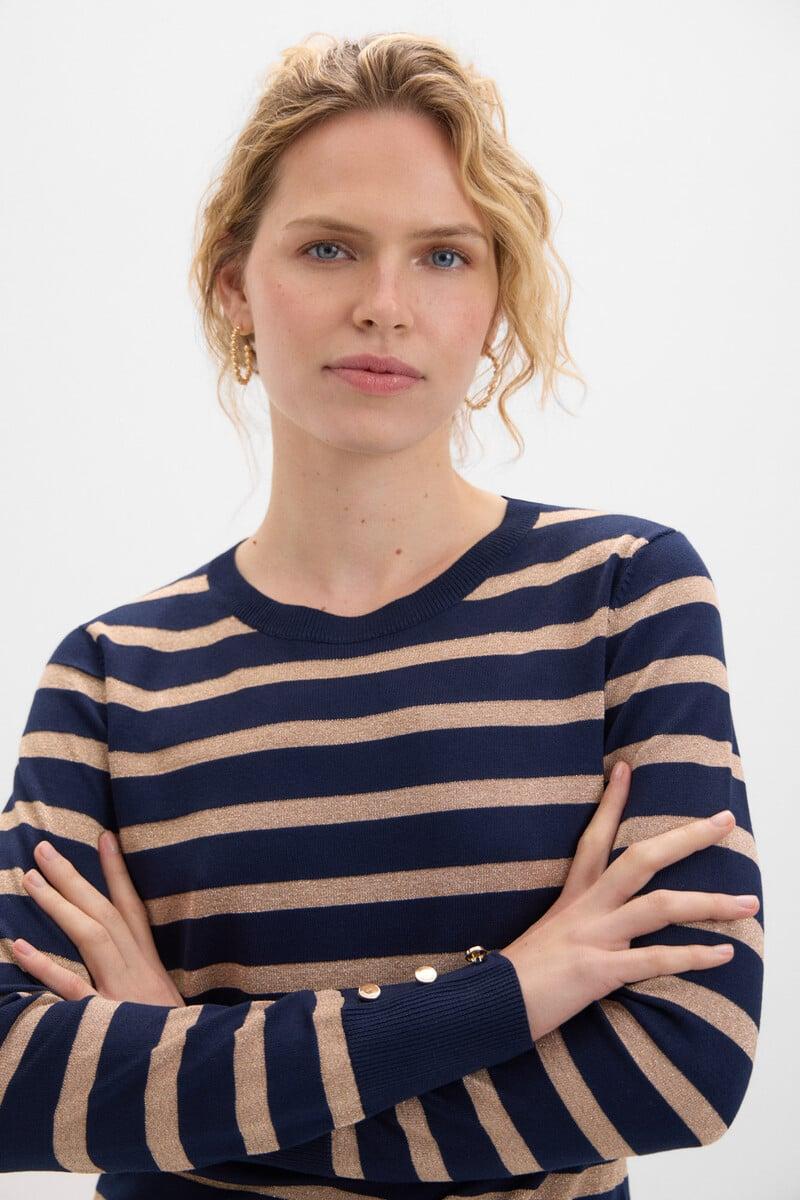 Pedro Del Hierro Jersey Rayas Metalizadas