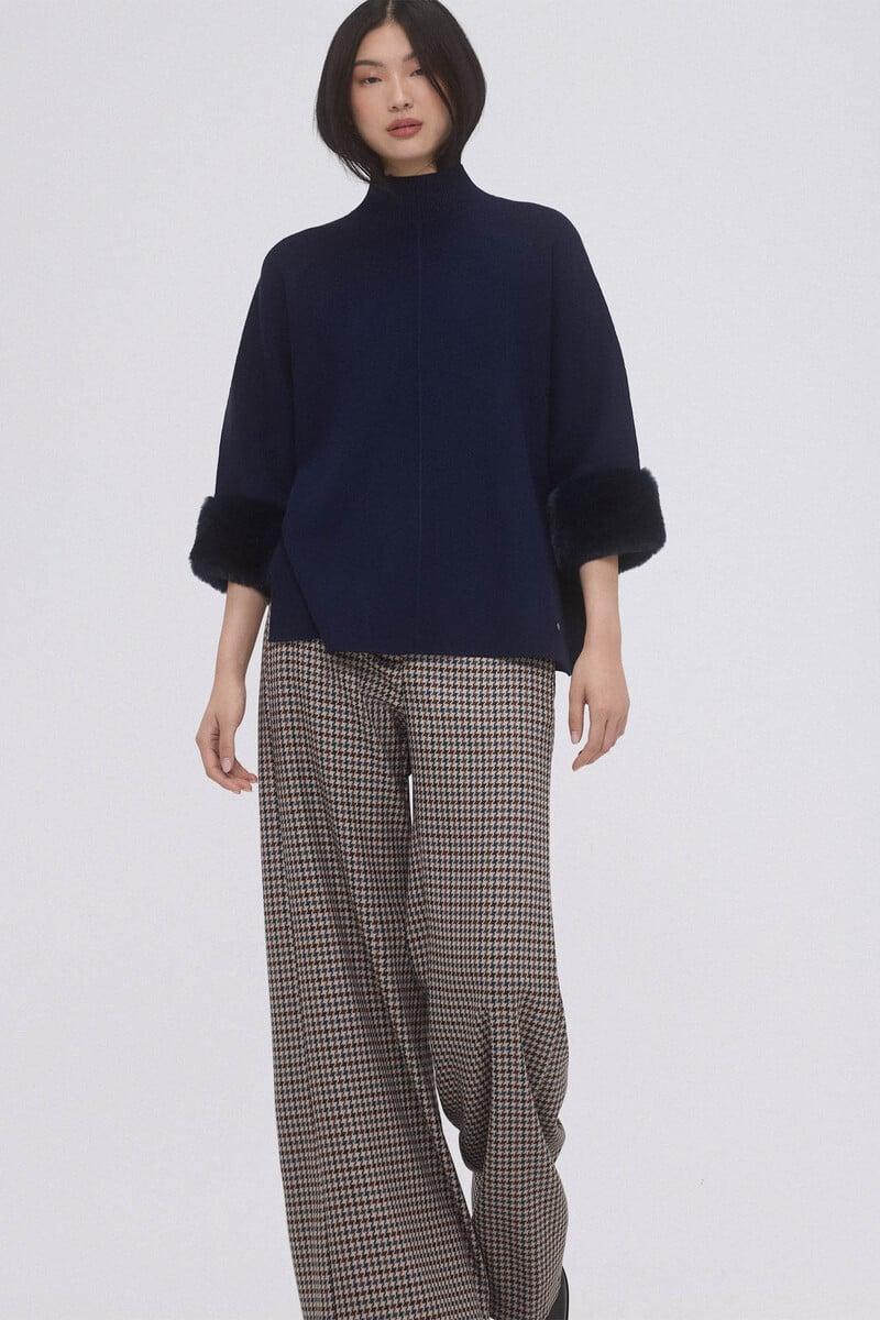 pedro del hierro Jersey tipo capa pelo en el puño