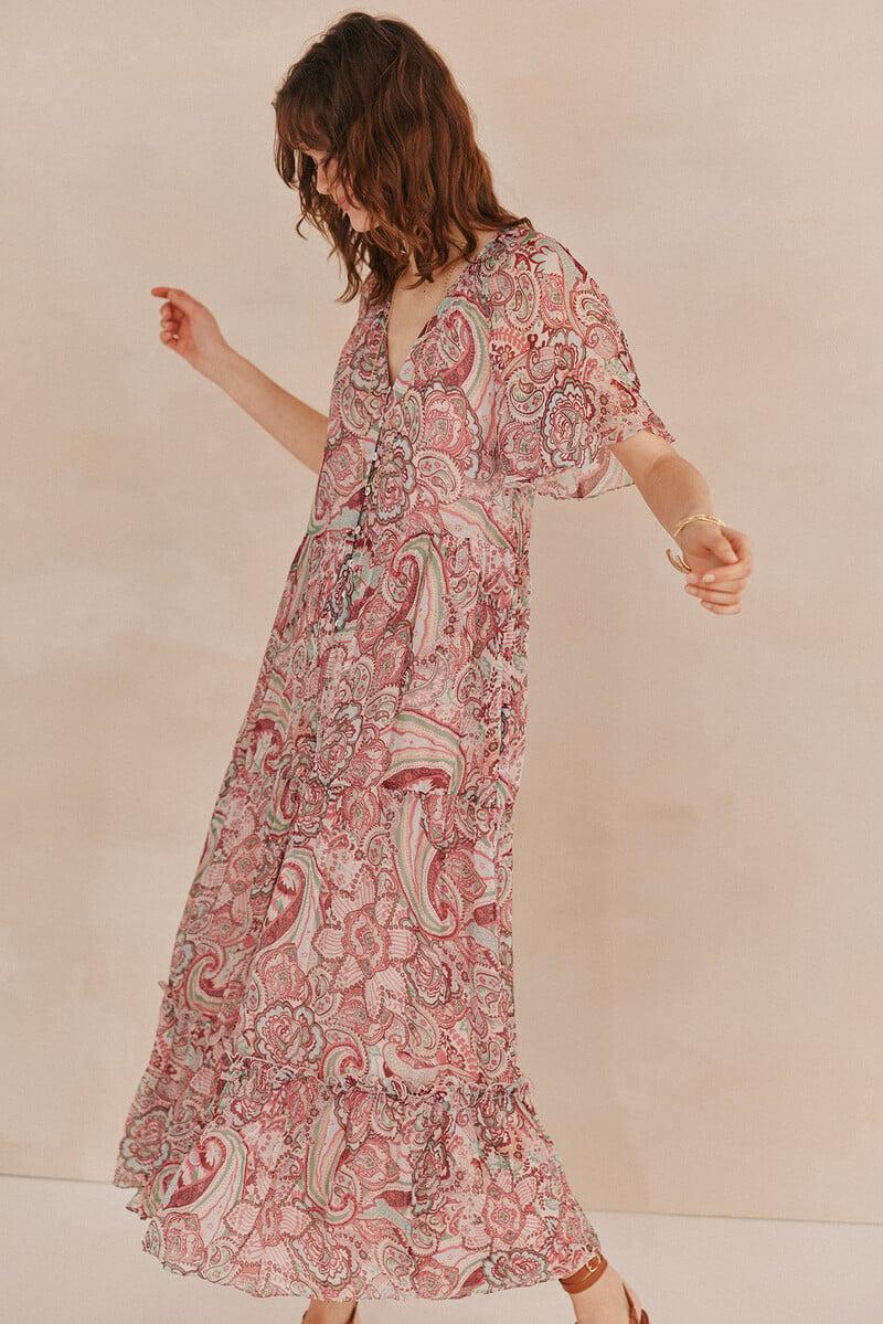 Pedro Del Hierro Lina. Vestido Estampado