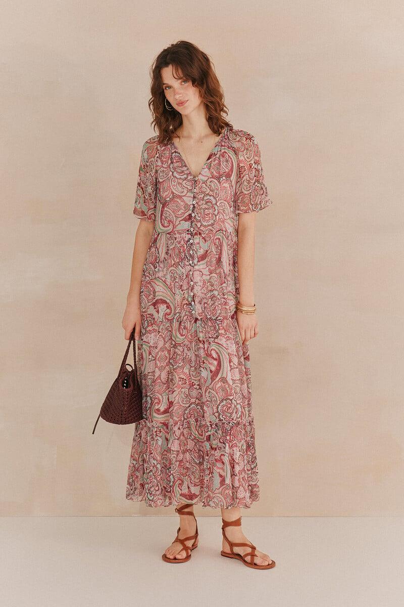pedro del hierro Lina. Vestido estampado