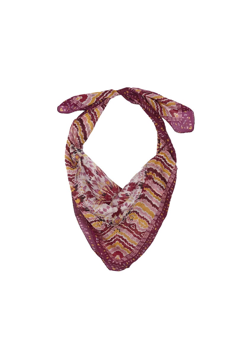 Pedro Del Hierro Malia. Fular De Seda Estampado