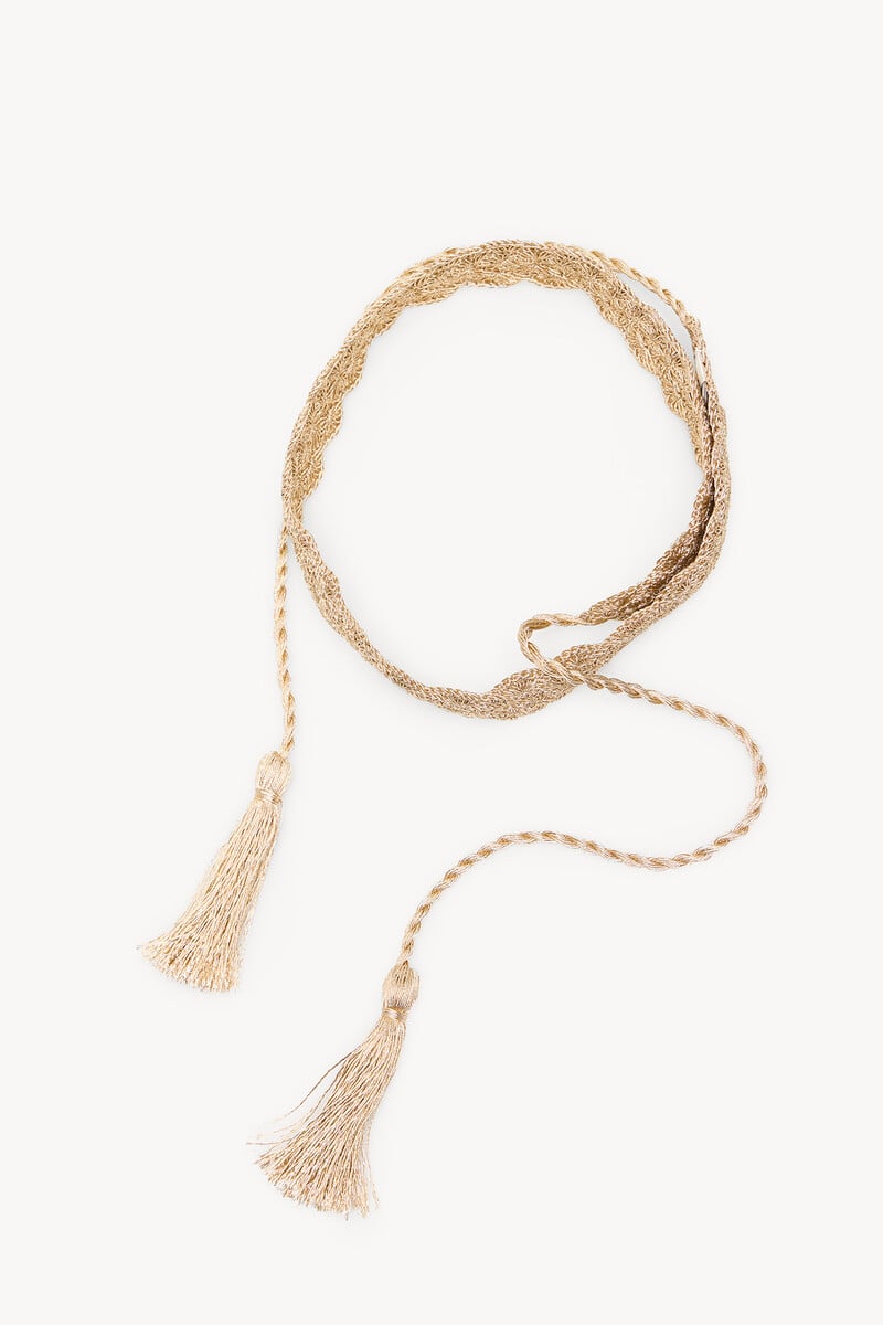 Pedro Del Hierro Melina. Cinturón Crochet Lurex