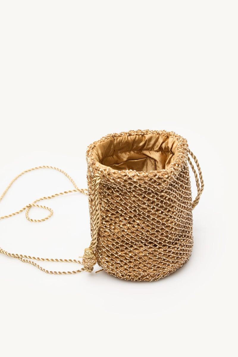 Pedro Del Hierro Mia. Bolso Bombonera Abalorios