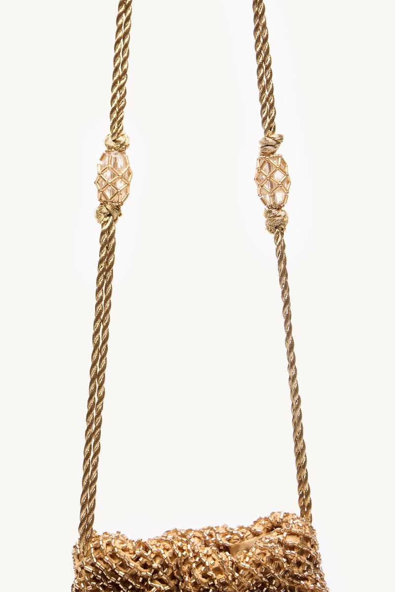 Pedro Del Hierro Mia. Bolso Bombonera Abalorios