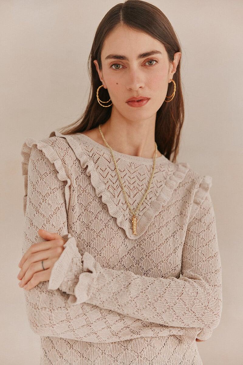 pedro del hierro Nuria. Jersey manga larga