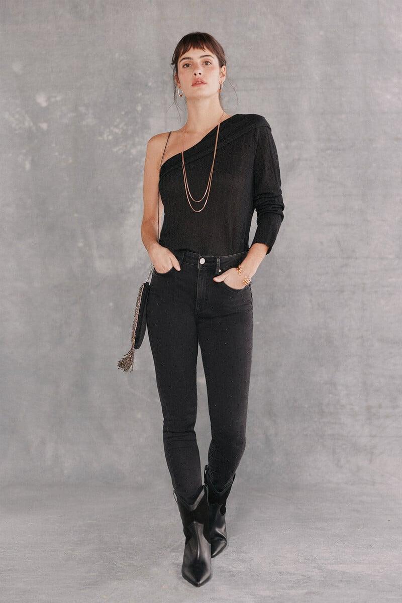 Pedro Del Hierro Odila. Jeans Skinny Con Brillos