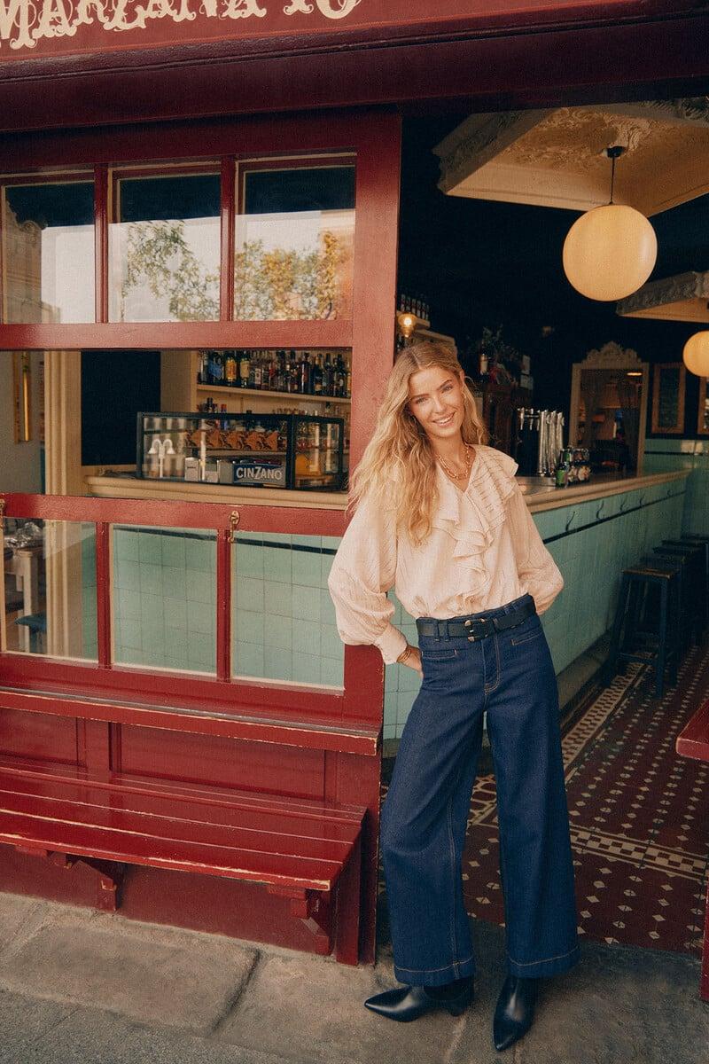 Pedro Del Hierro Ona. Jeans Anchos Con Bolsillos