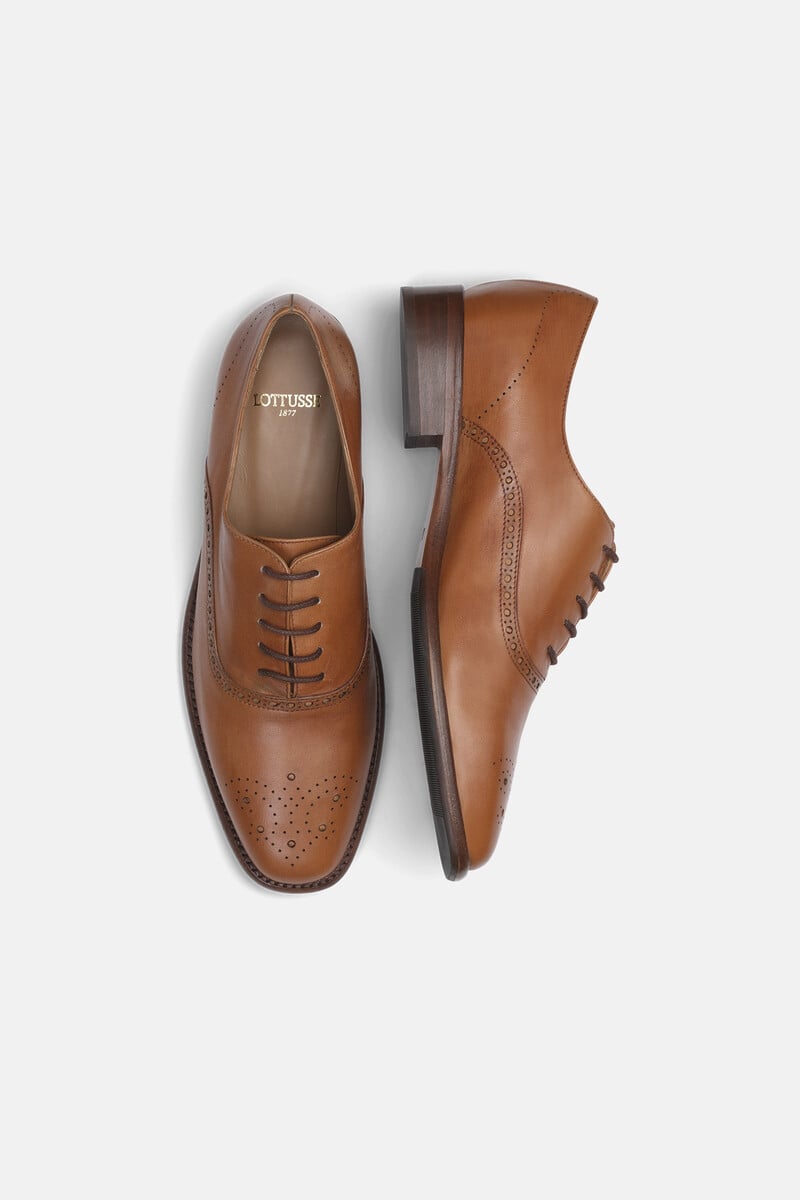 Pedro Del Hierro Oxfords De Vacuno Marrones