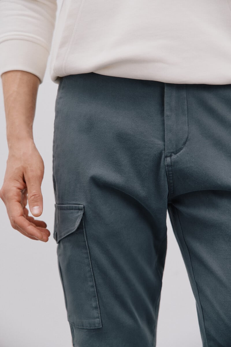 Pedro Del Hierro Pantalón Cargo Tapered Fit