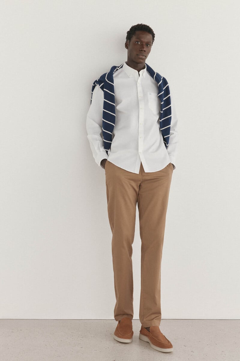 pedro del hierro Pantalón chino slim fit con print