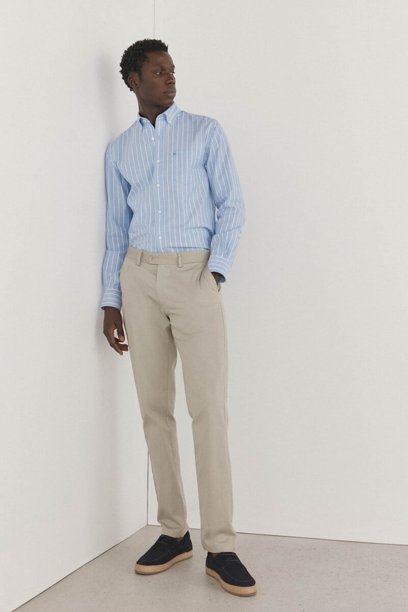 pedro del hierro Pantalón chino slim fit con print