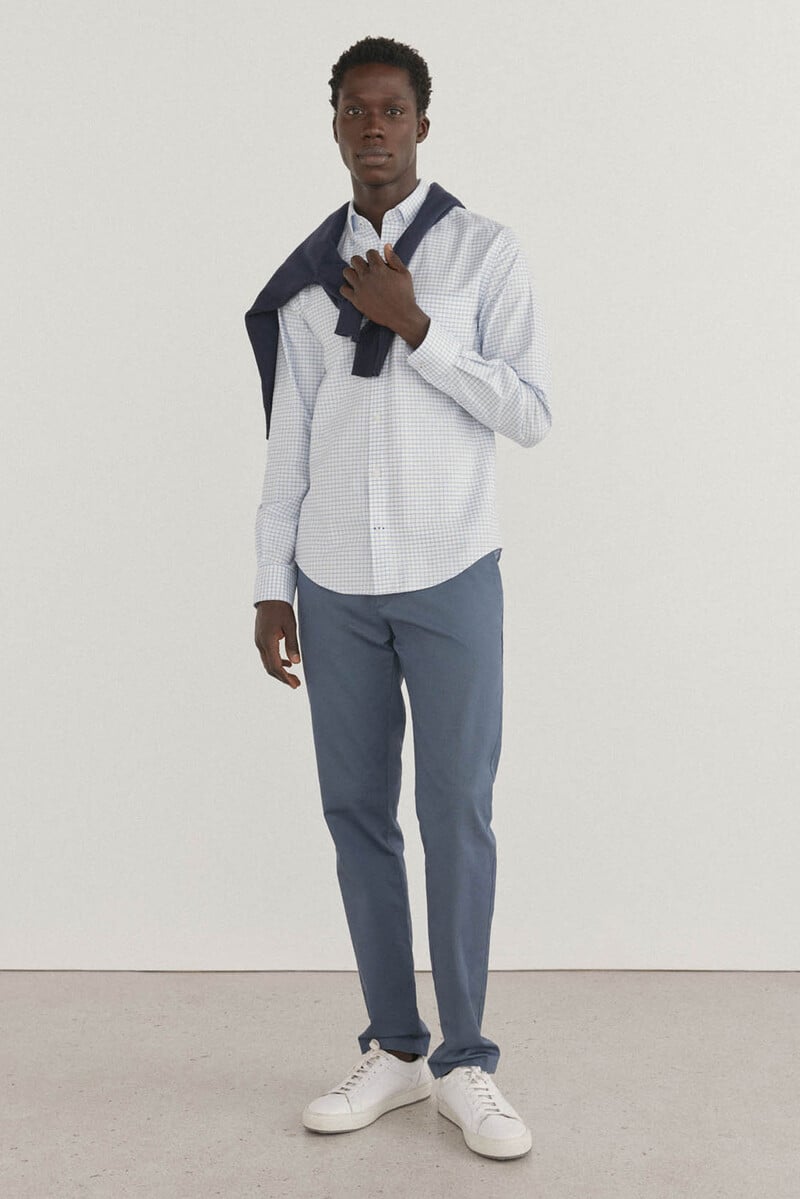 pedro del hierro Pantalón chino slim fit con print
