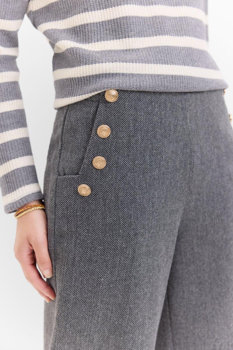 Pedro Del Hierro Pantalón Crop Con Botones