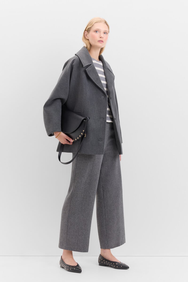 pedro del hierro Pantalón crop con botones