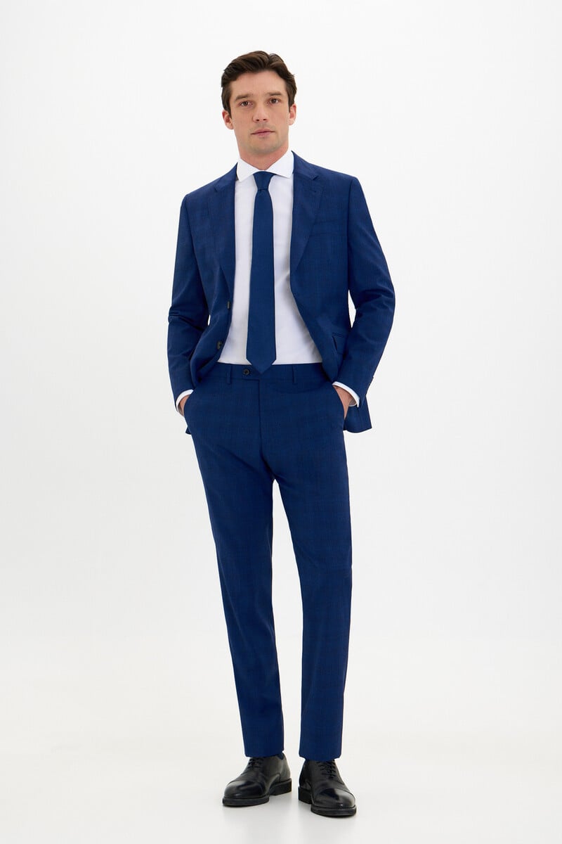 pedro del hierro Pantalón cuadros slim fit