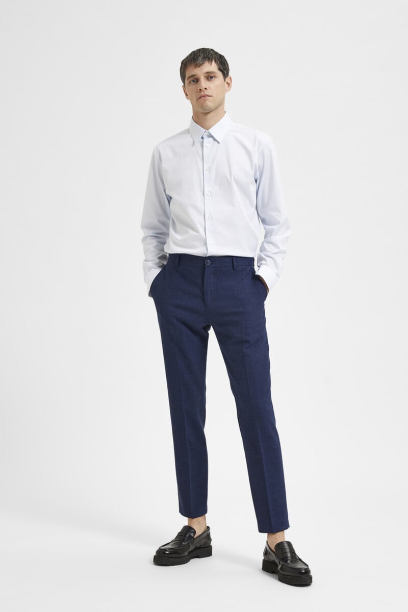 Pedro Del Hierro Pantalón De Lino Slim Fit
