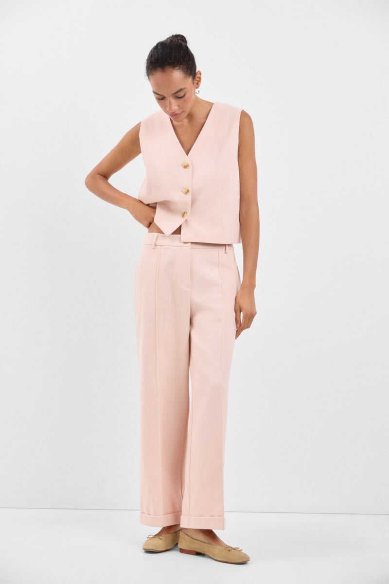 pedro del hierro Pantalón de sarga crop