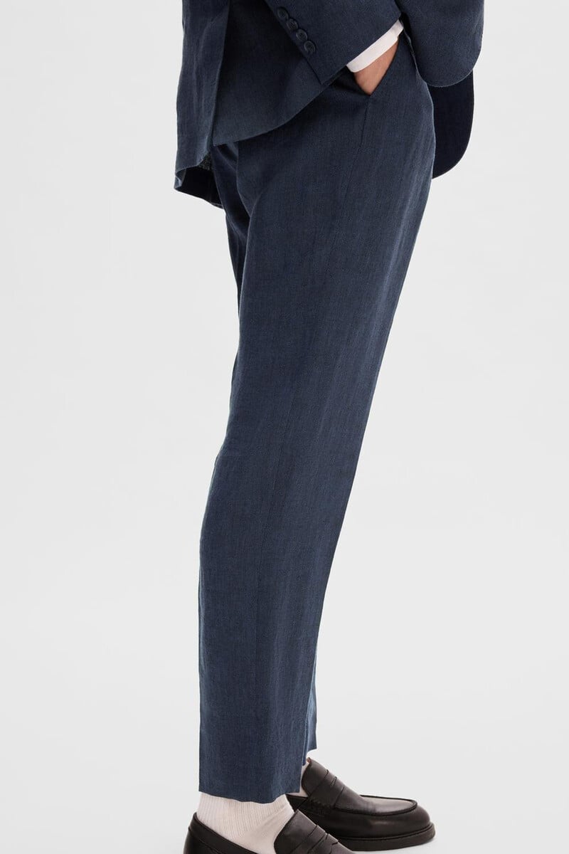 Pedro Del Hierro Pantalón De Traje 100% Lino