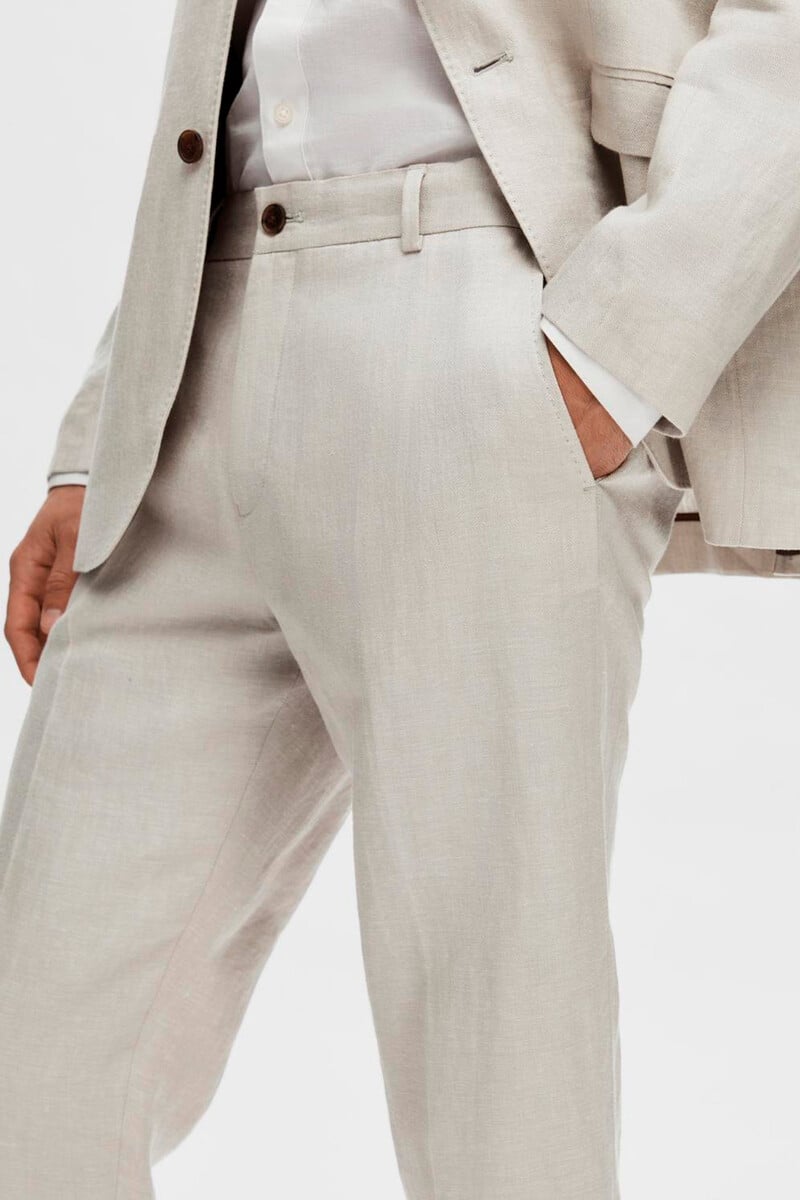 Pedro Del Hierro Pantalón De Traje 100% Lino