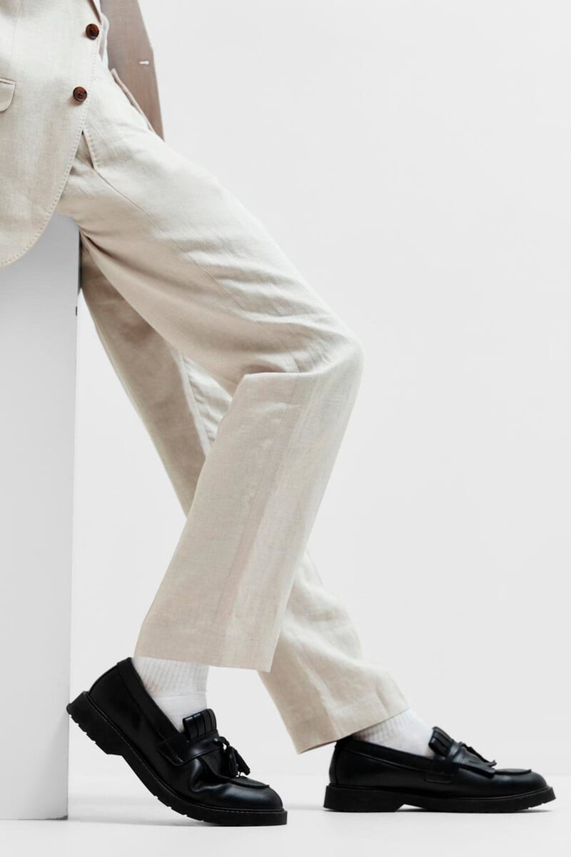 Pedro Del Hierro Pantalón De Traje 100% Lino