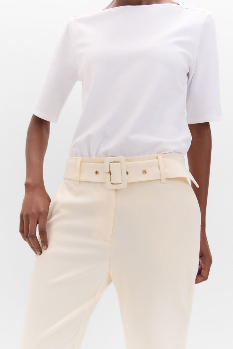 Pedro Del Hierro Pantalón De Vestir Con Cinturón