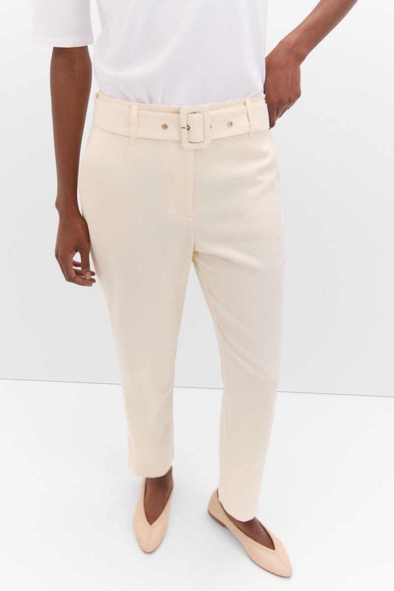 Pedro Del Hierro Pantalón De Vestir Con Cinturón