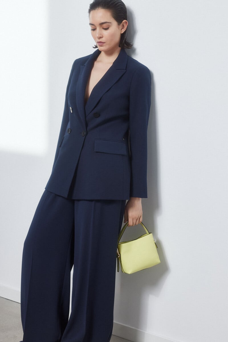 Pedro Del Hierro Pantalón Doble Pinzas Navy