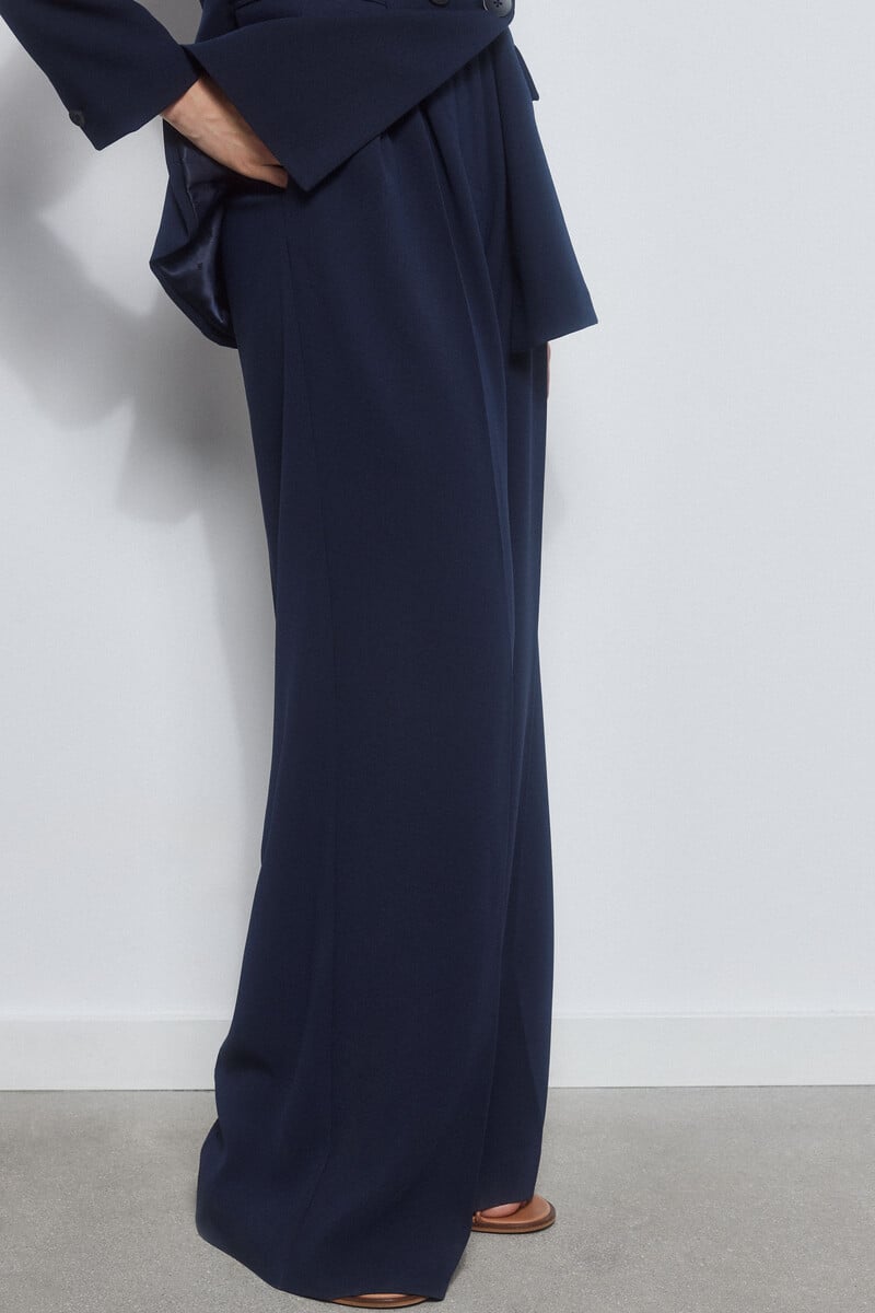 Pedro Del Hierro Pantalón Doble Pinzas Navy