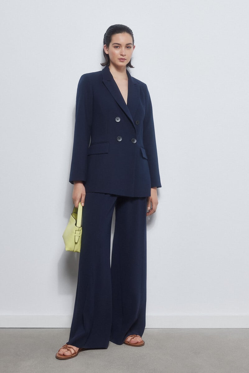 pedro del hierro Pantalón doble pinzas navy