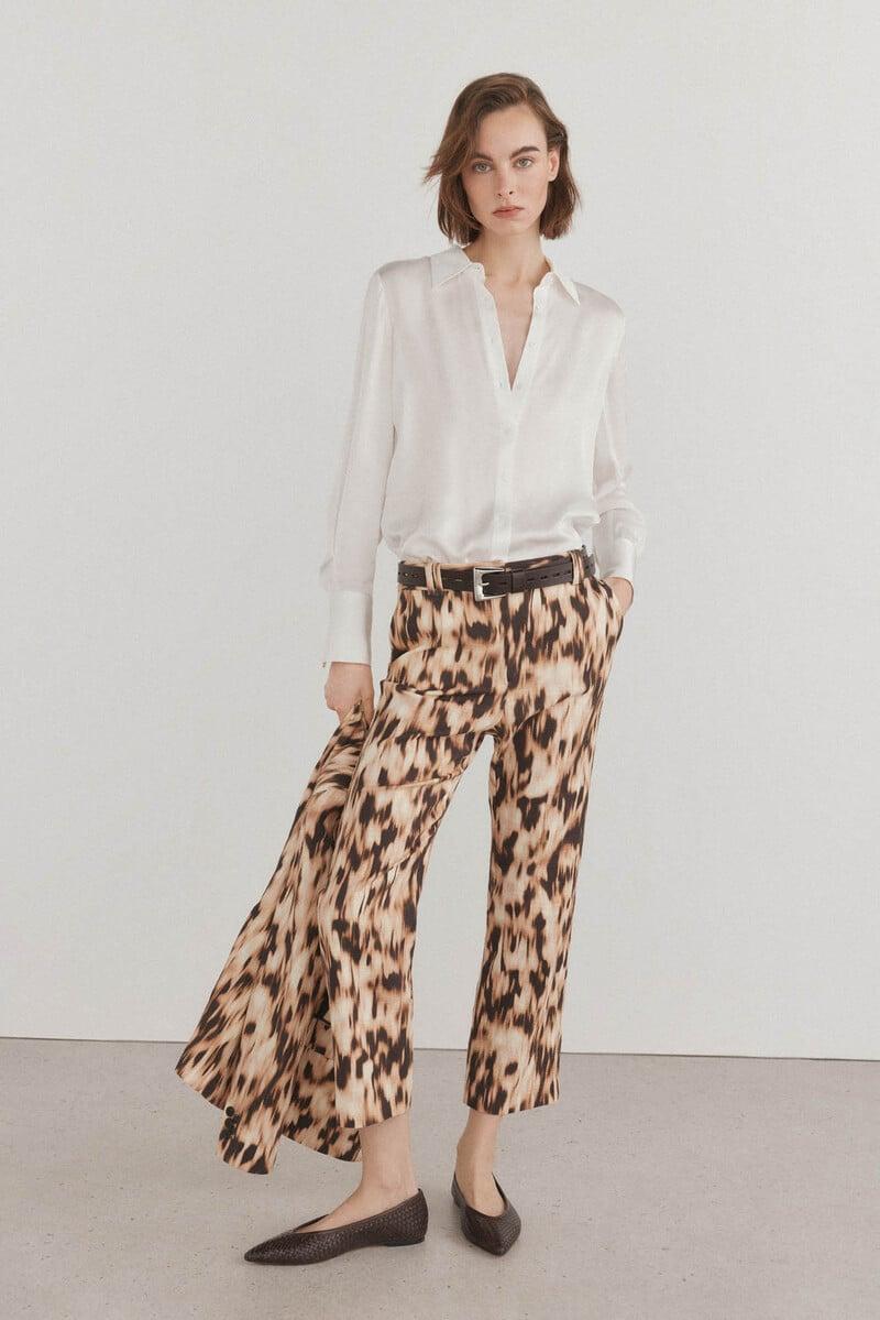 Pedro Del Hierro Pantalon Estampado Crop Flare