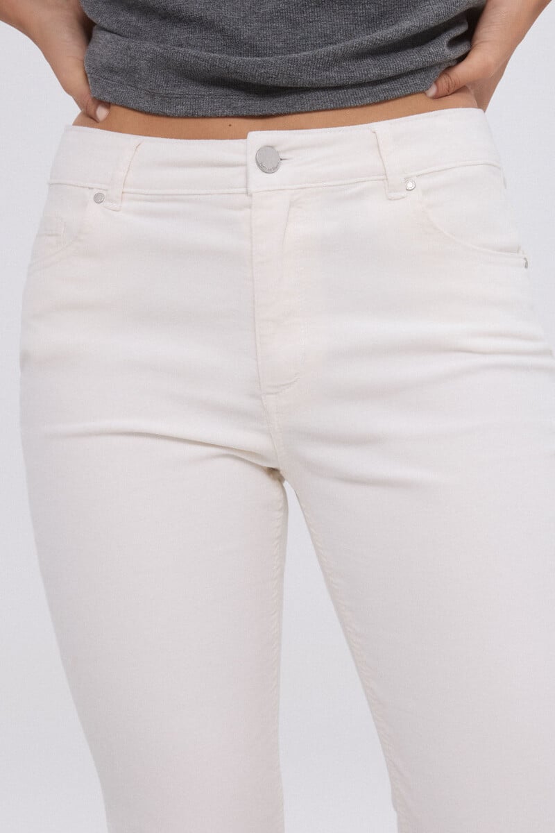 Pedro Del Hierro Pantalón Flare Cropped Terciopelo