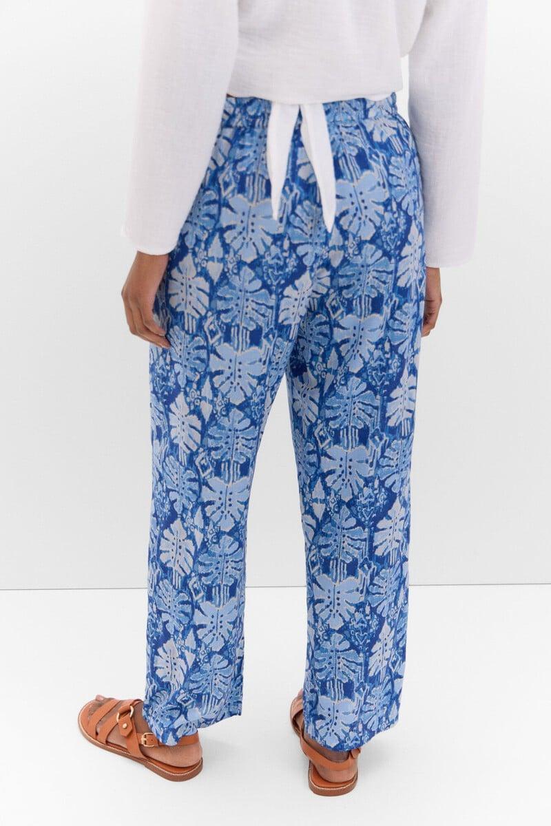 Pedro Del Hierro Pantalón Fluído Estampado