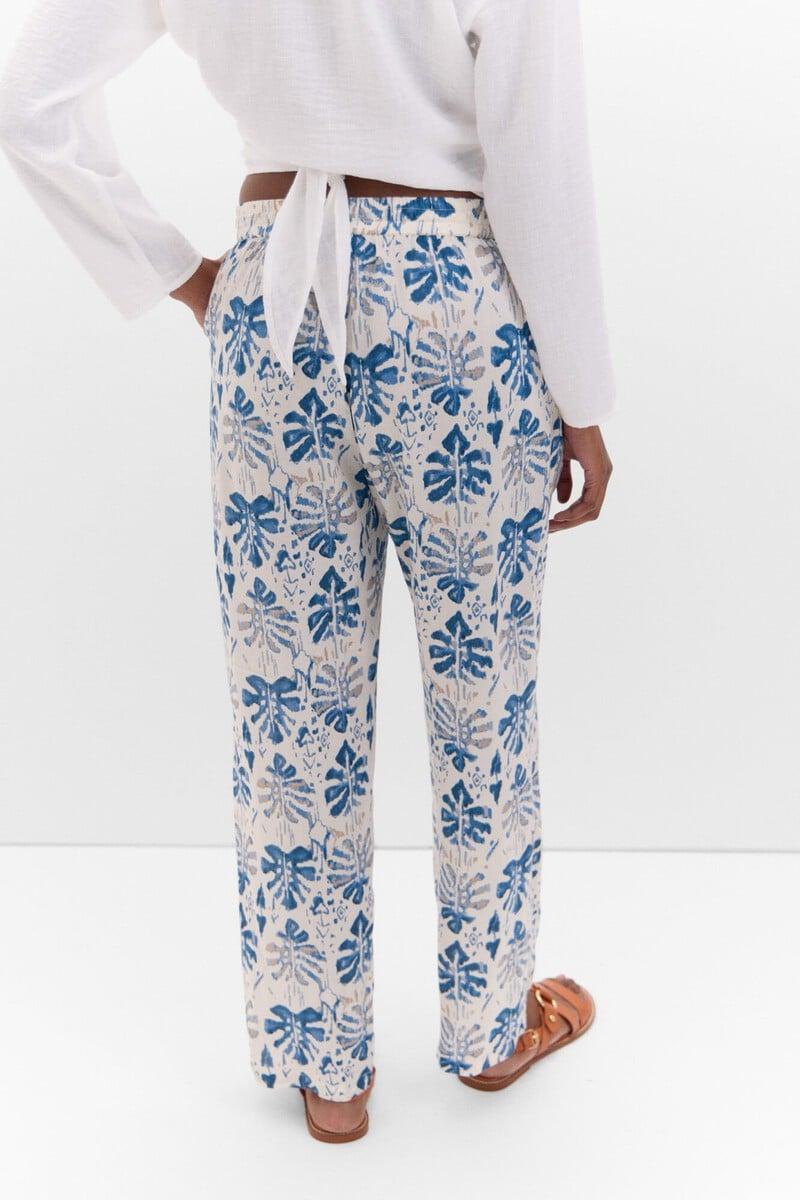 Pedro Del Hierro Pantalón Fluído Estampado