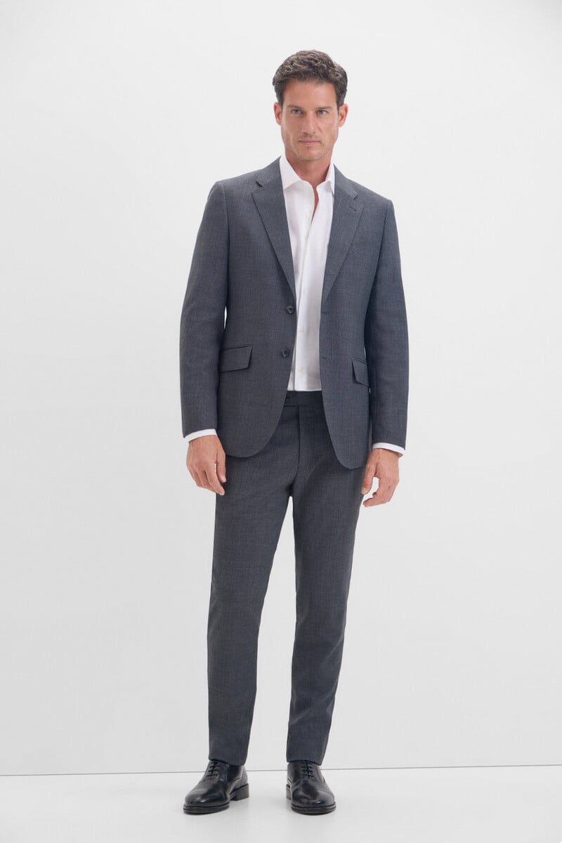 Pedro Del Hierro Pantalón Gris Slim Fit