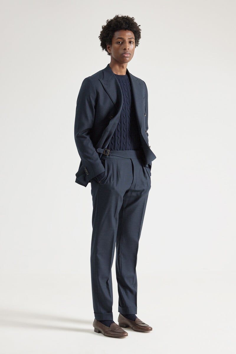 pedro del hierro Pantalón grukha doble pliegue