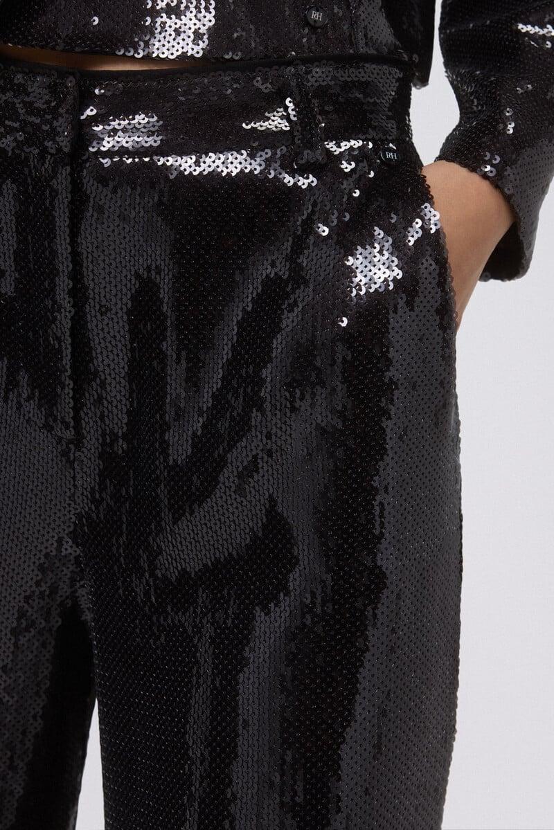 Pedro Del Hierro Pantalón Largo Lentejuelas