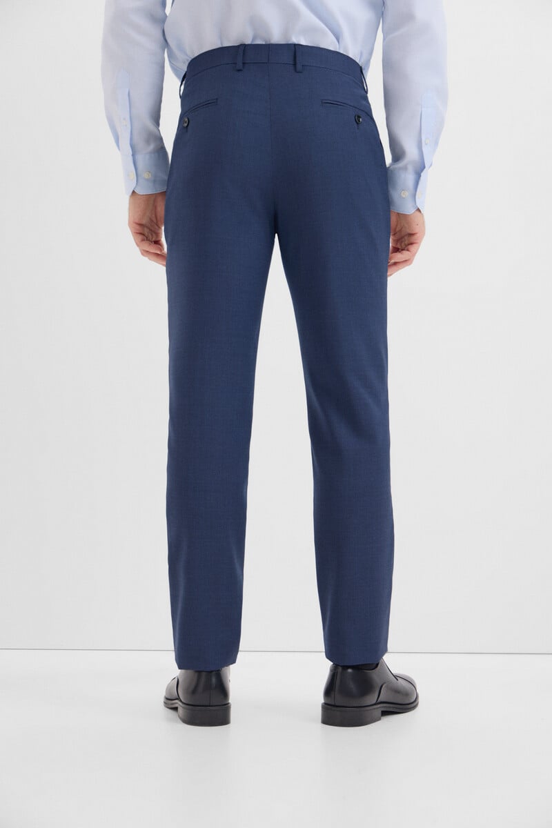 Pedro Del Hierro Pantalón Microcuadro Slim Fit