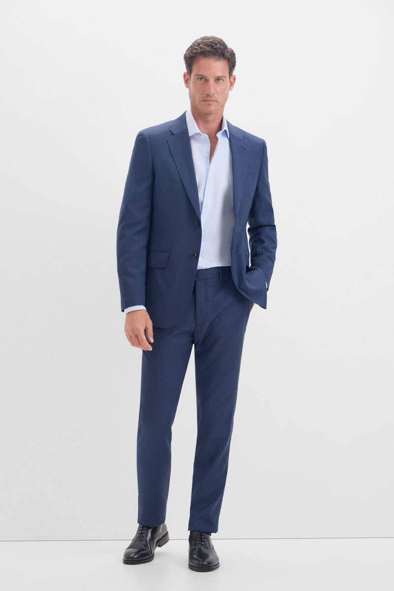 pedro del hierro Pantalón microcuadro slim fit