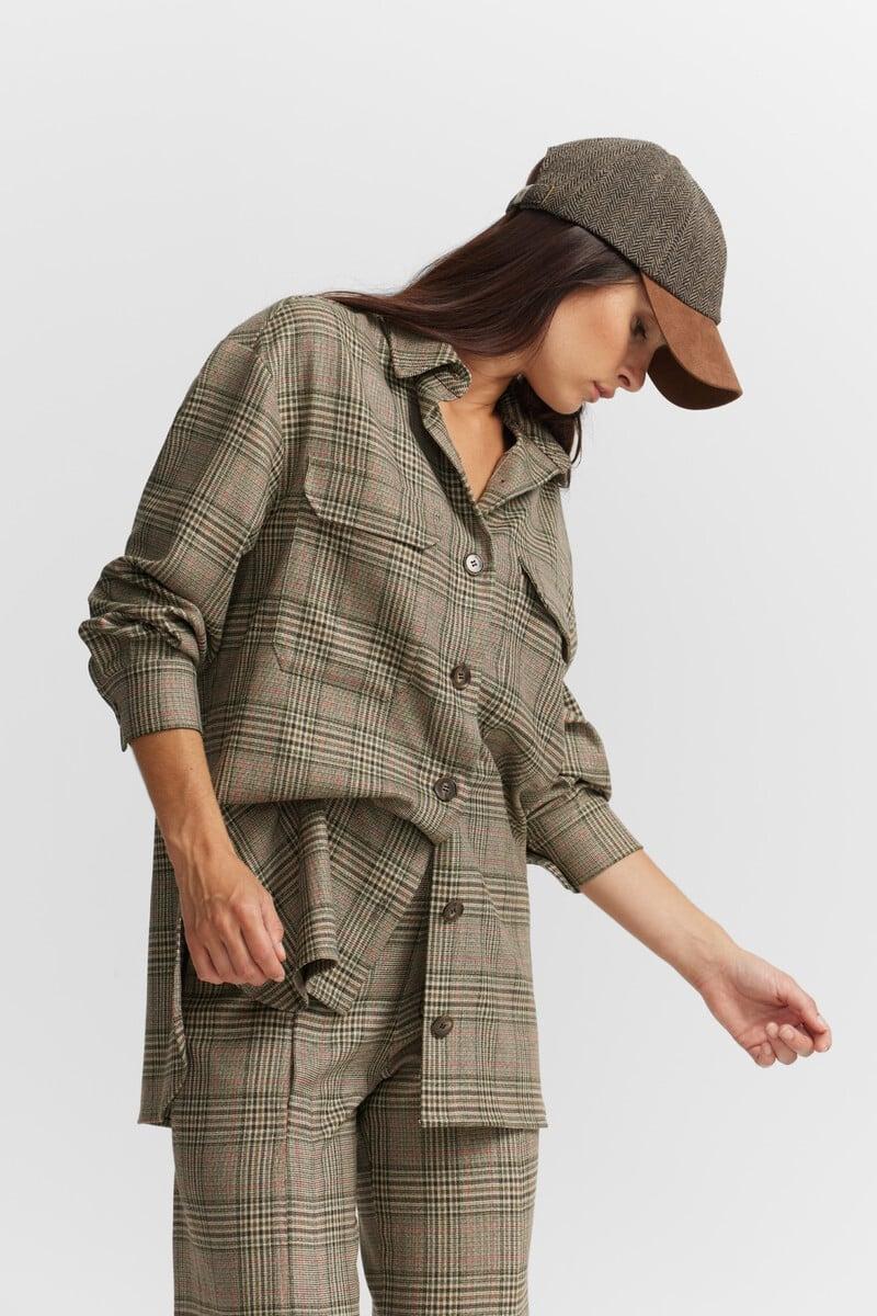 Pedro Del Hierro Pantalón Palazzo Cuadros