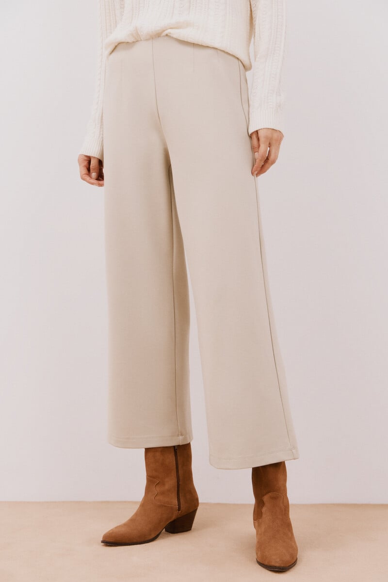 pedro del hierro Pantalón palazzo de punto