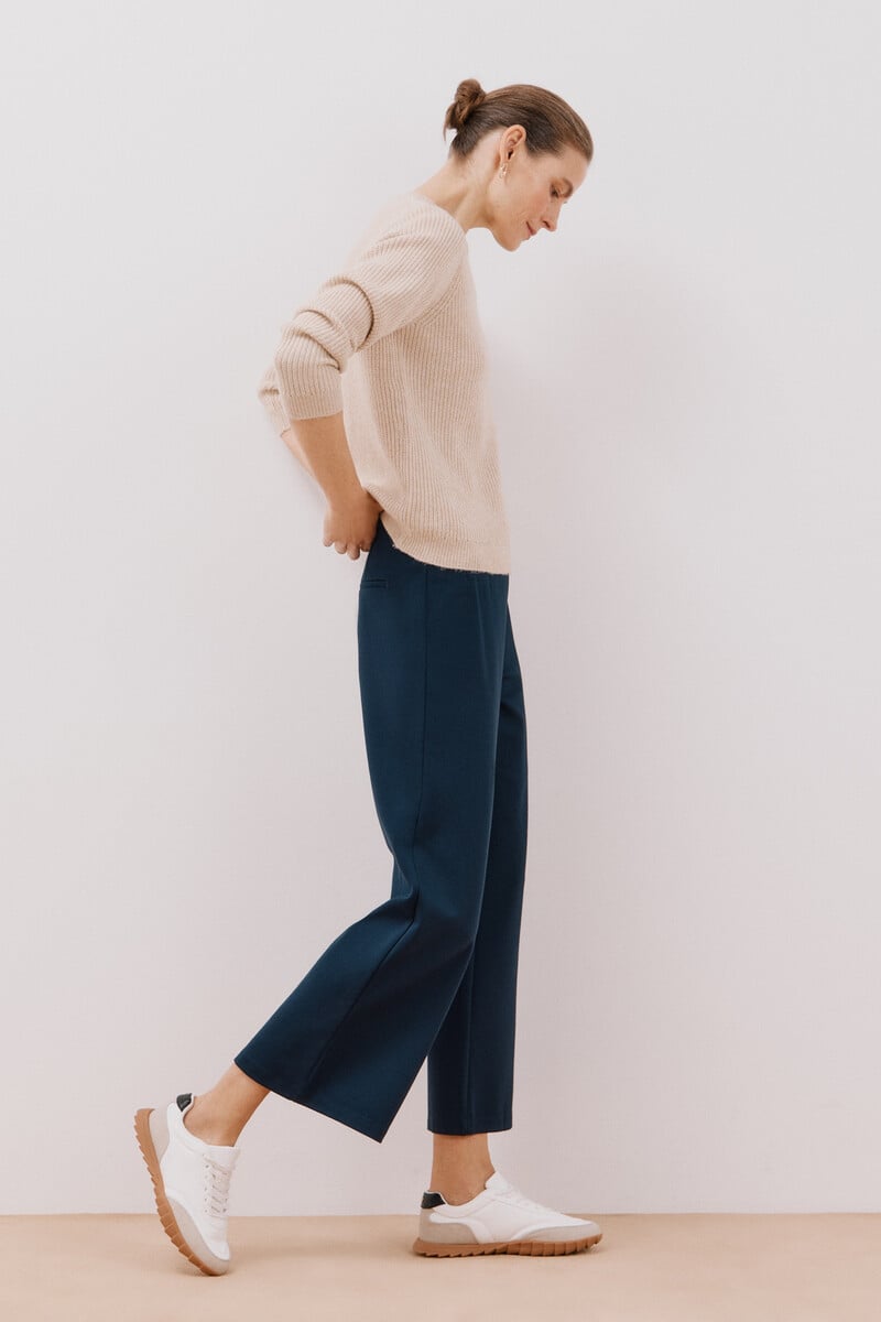 Pedro Del Hierro Pantalón Palazzo De Punto