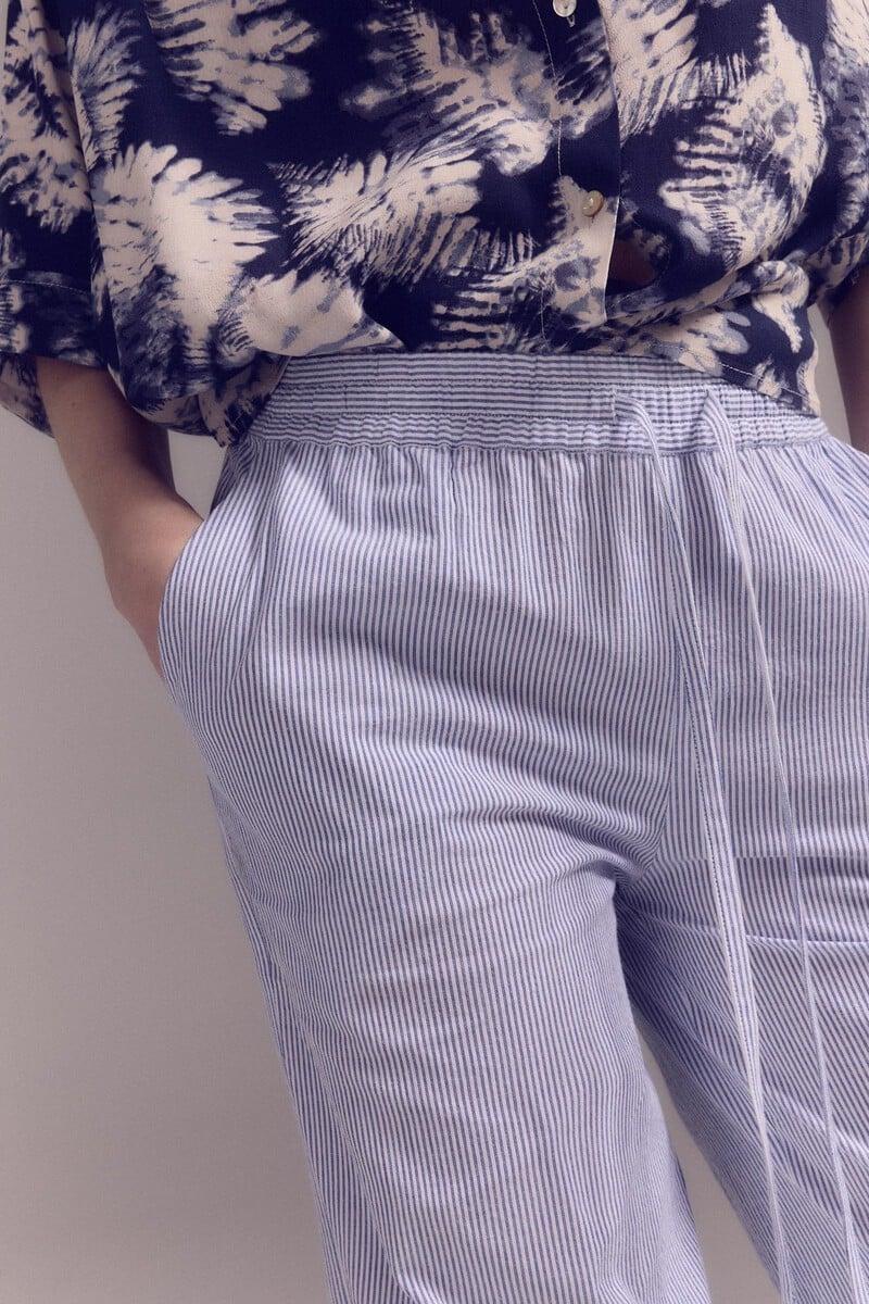 Pedro Del Hierro Pantalón Pijamero Raya