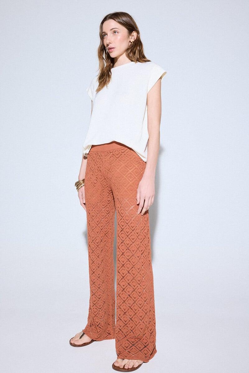 Pedro Del Hierro Pantalón Punto Desagujado