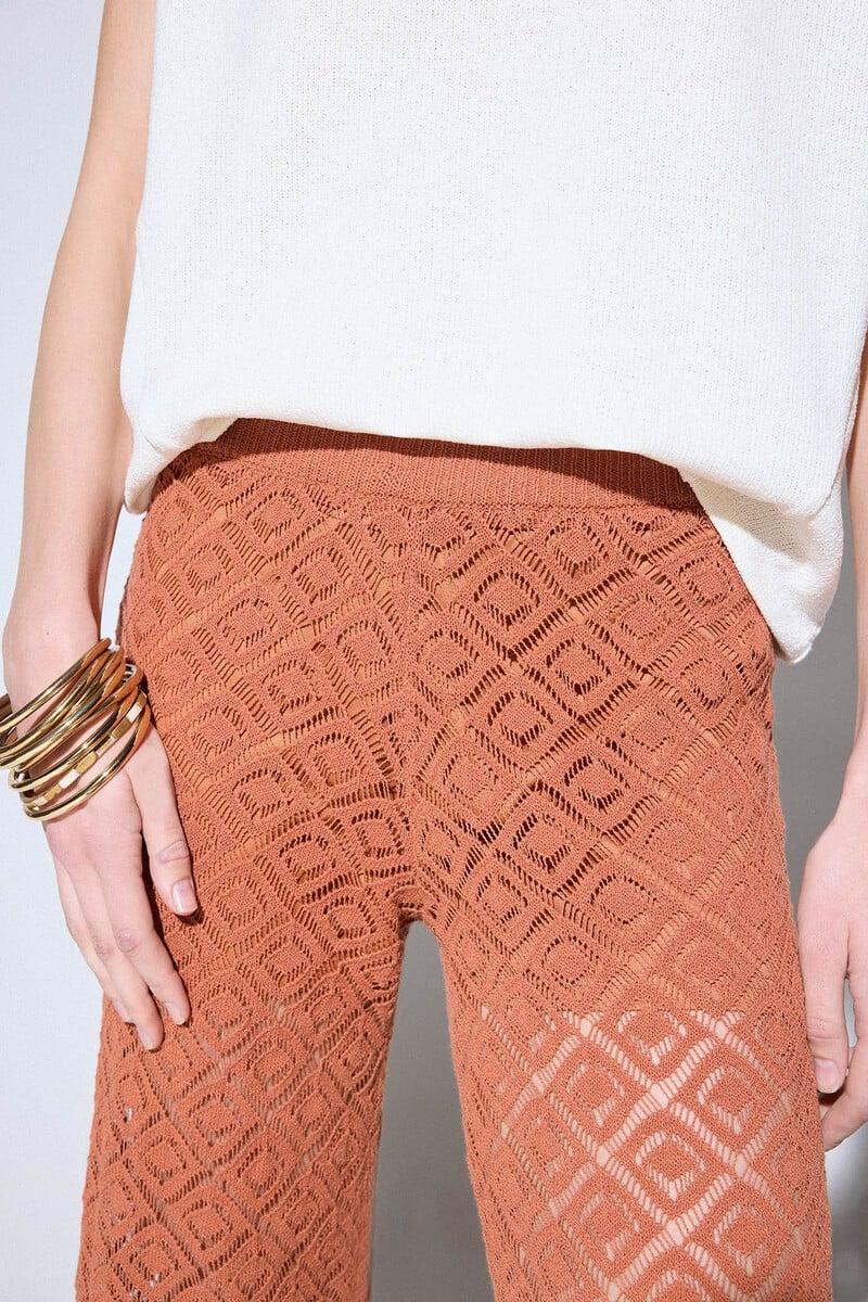 Pedro Del Hierro Pantalón Punto Desagujado