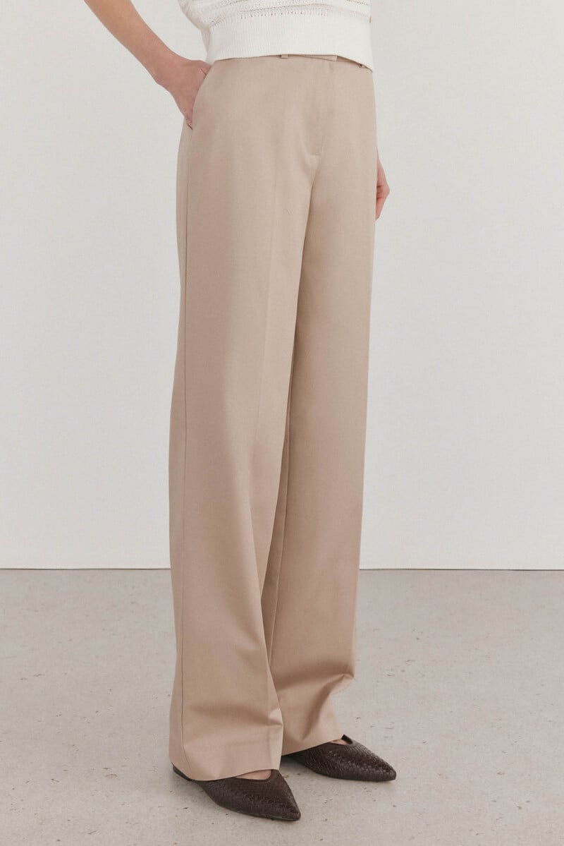 Pedro Del Hierro Pantalón Recto Arena