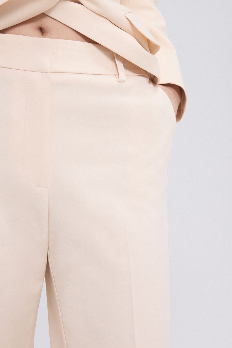 Pedro Del Hierro Pantalon Traje Crudo