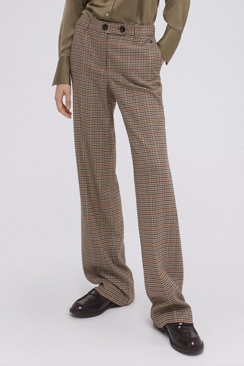 Pedro Del Hierro Pantalón Traje Cuadros