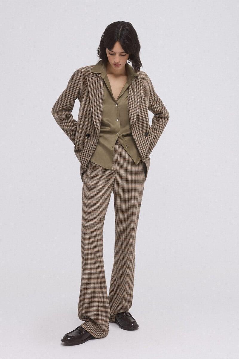 pedro del hierro Pantalón traje cuadros