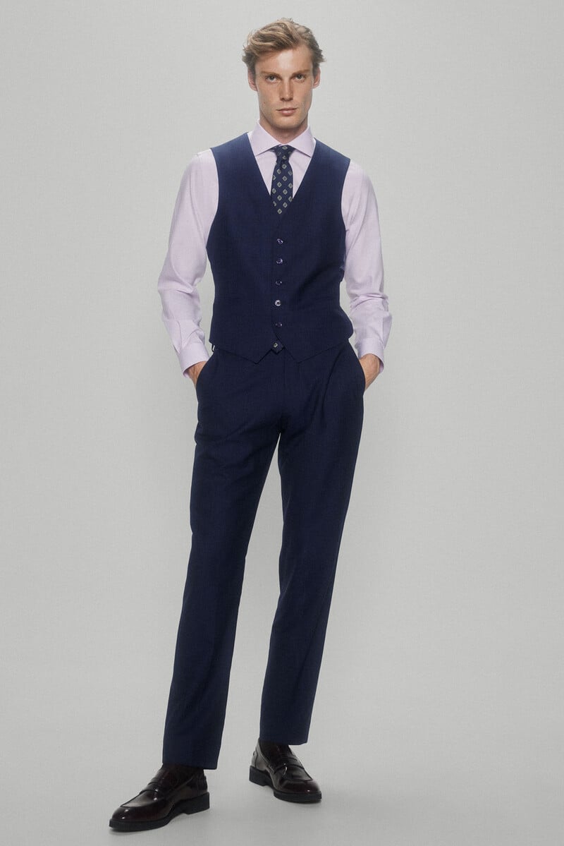 Pedro Del Hierro Pantalón Traje Slim Confort